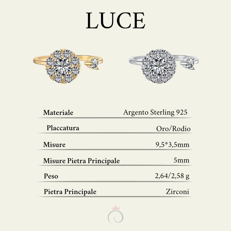 LUCE|Anello antistress brillante