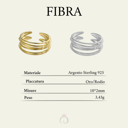 FIBRA|Anello linea elegante