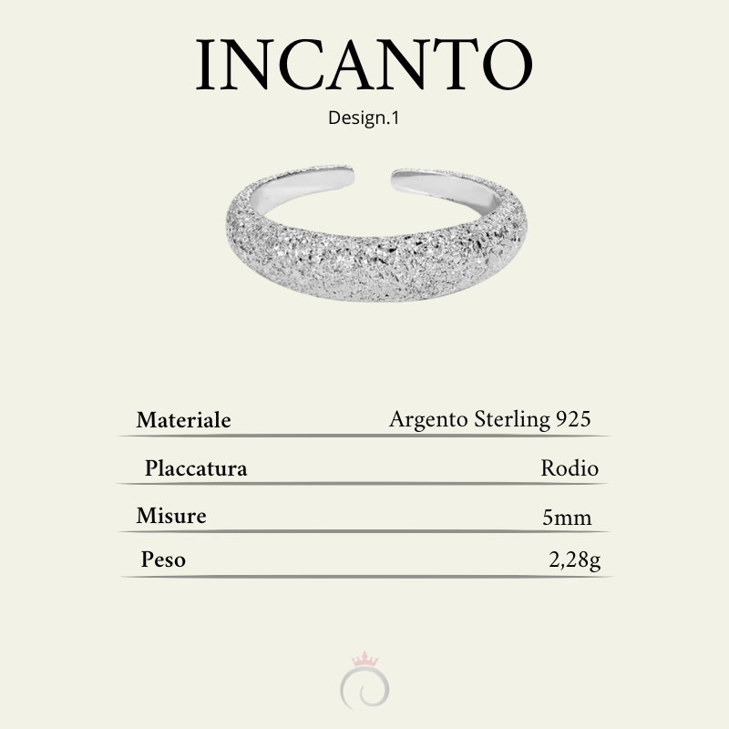 INCANTO|Anello polvere d'argento