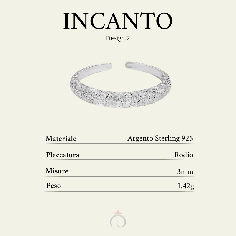 INCANTO|Anello polvere d'argento