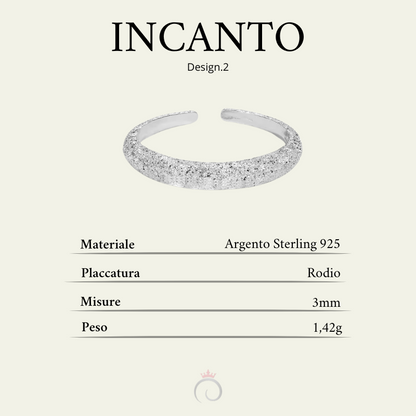 INCANTO|Anello polvere d'argento