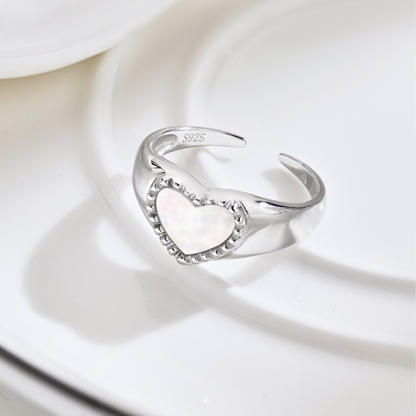 STRONGLOVE|Anello cuore opale