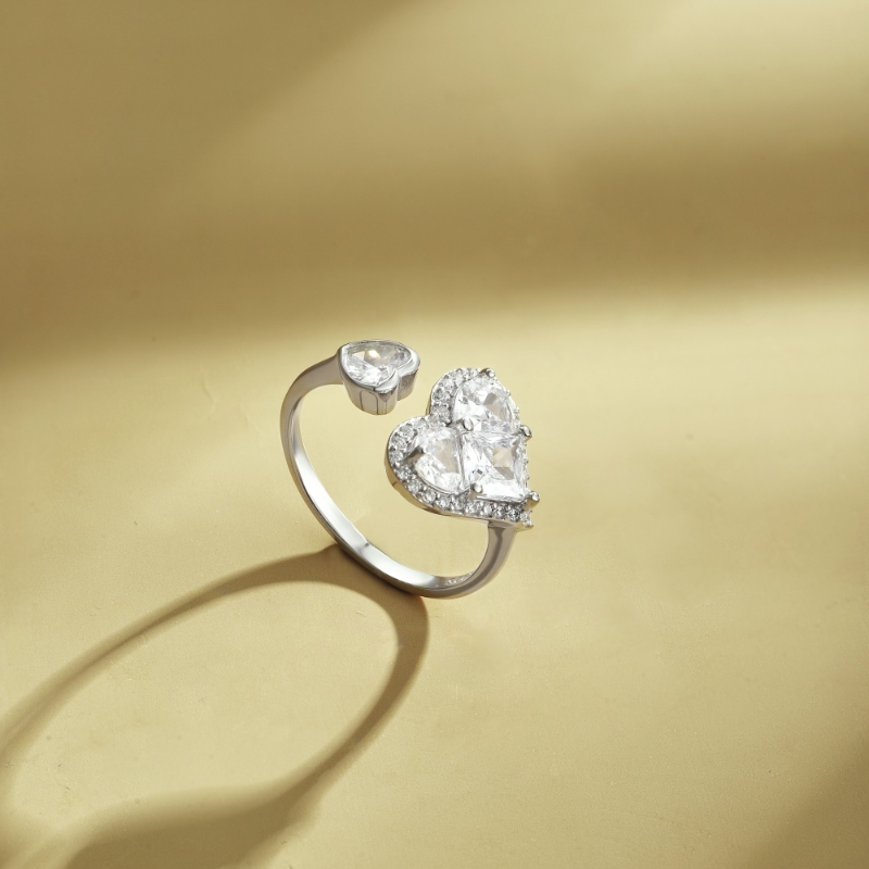 BILOVE|Anello due cuori