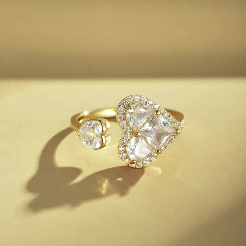 BILOVE|Anello due cuori