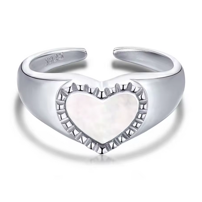 STRONGLOVE|Anello cuore opale