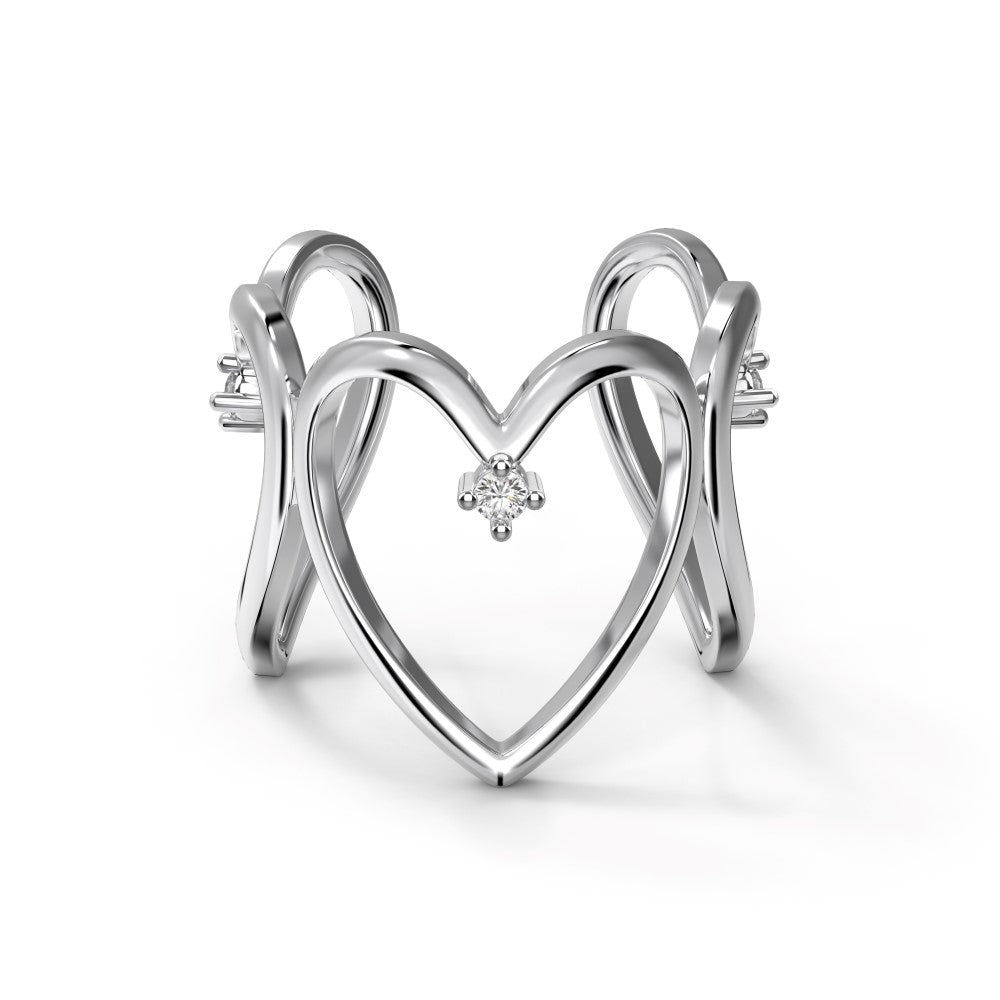 MYLOVE|Anello triplo cuore