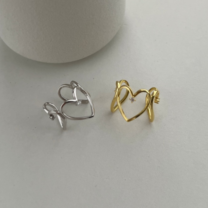 MYLOVE|Anello triplo cuore